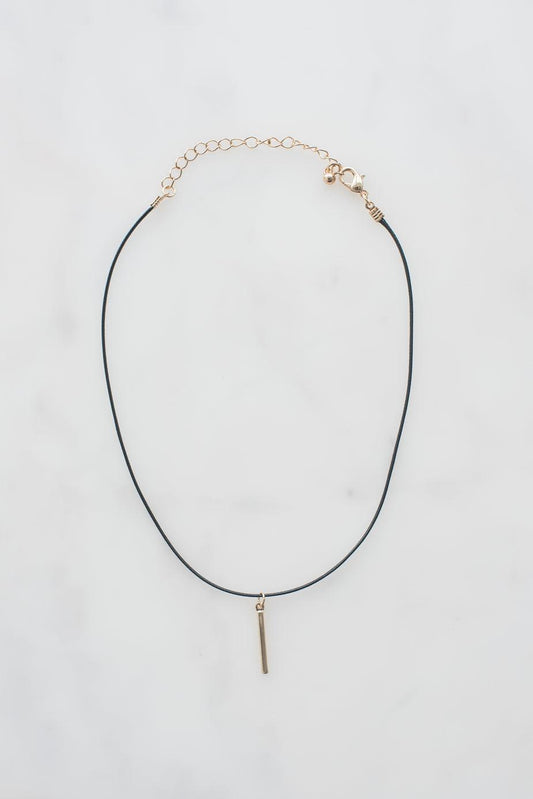 Choker with Gold Pendant - anhth-joy-prod